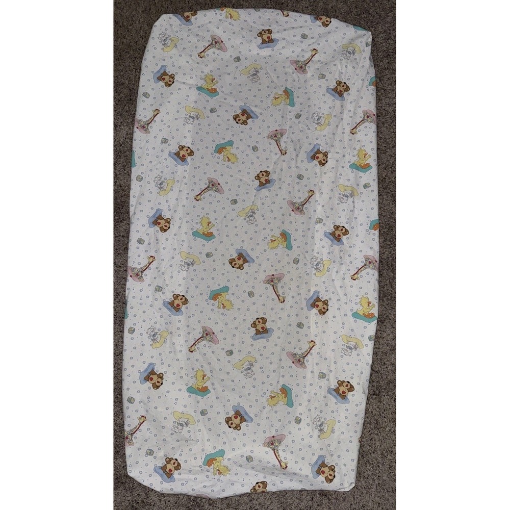 Vintage Little SUZY'S Zoo Crib Toddler Bed Fitted Sheet (Good Elastic)‎ Fabric